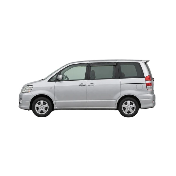 Toyota Noah 2005 argent, vue côté (vers la gauche)