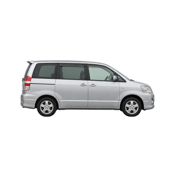 Toyota Noah 2005 argent, vue profil (tourné vers la droite)
