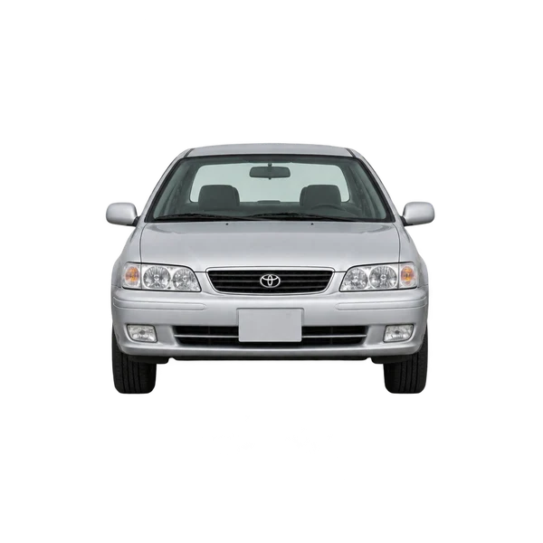 Toyota Origin 2000 باللون فضي، منظر أمامي