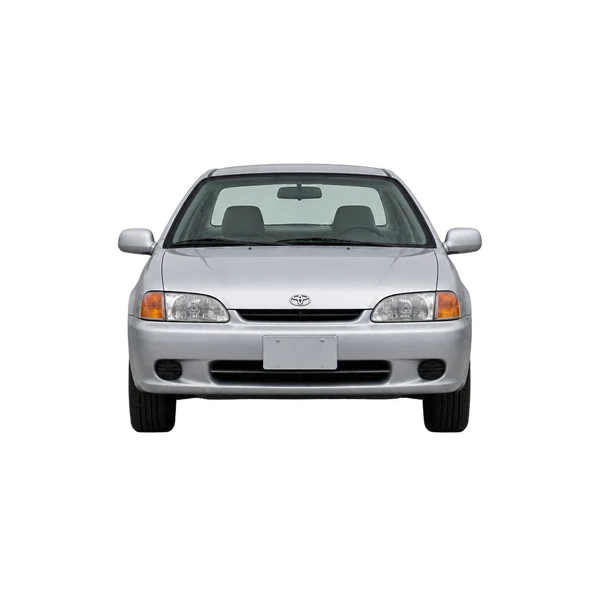 Toyota Paseo 2000 en plateado, vista frontal