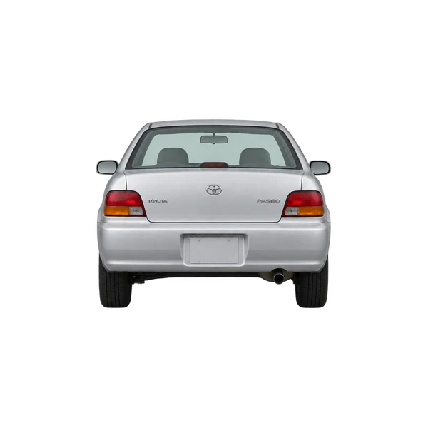 Toyota Paseo 2000 en plateado, vista trasera