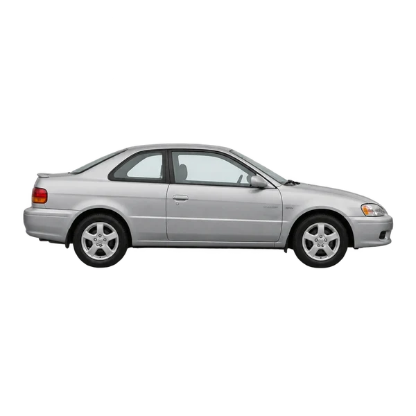 シルバーの2025 Toyota Paseo（側面（右向き）ビュー）