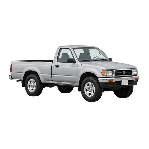 Toyota Pick-Up 1995 prata, vista dianteira em três quartos (voltada para a esquerda)
