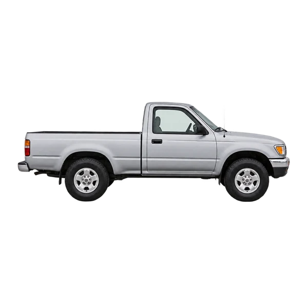 Toyota Pick-Up 1995 prata, vista lateral (voltada para a direita)