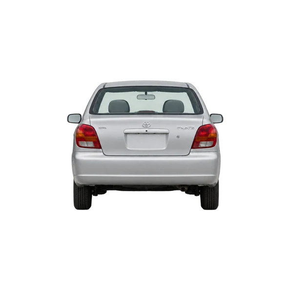 Toyota Platz 2000 argent, vue arrière