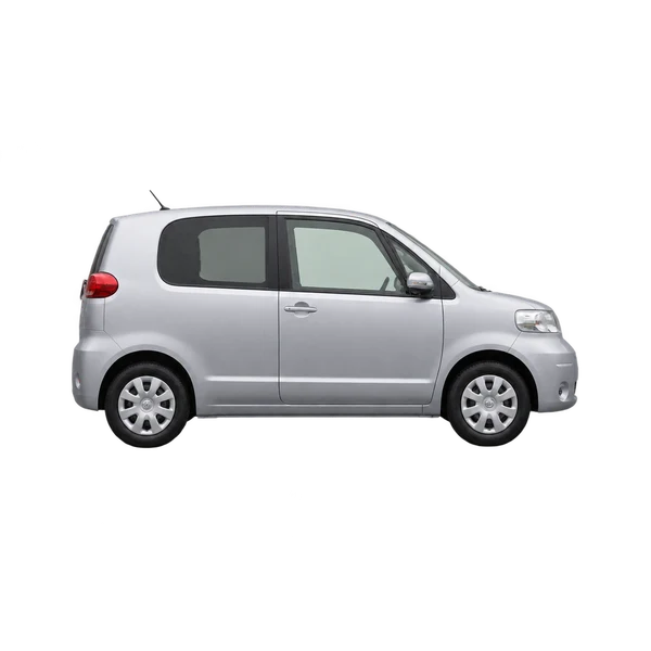 Toyota Porte 2010 en plateado, vista lateral (hacia la derecha)
