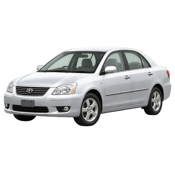 Toyota Premio 2006 argent, vue trois-quarts avant (orienté vers la gauche)