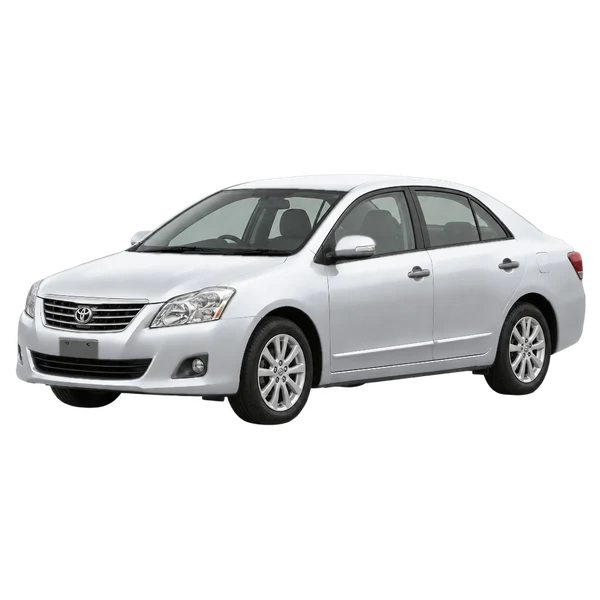 2008 Toyota Premio in Silber, Ansicht: Dreiviertelansicht vorne (nach links gerichtet)