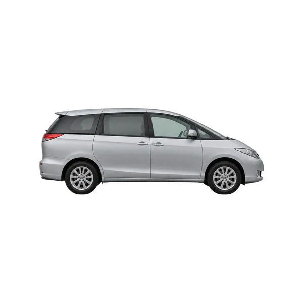 シルバーの2010 Toyota Previa（側面（右向き）ビュー）