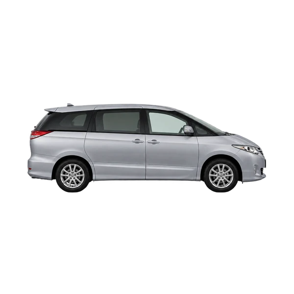 シルバーの2020 Toyota Previa（側面（右向き）ビュー）