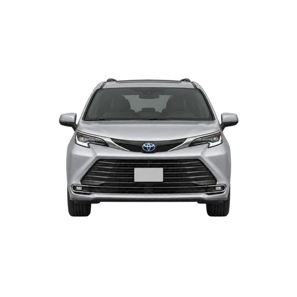 シルバーの2025 Toyota Previa（正面ビュー）