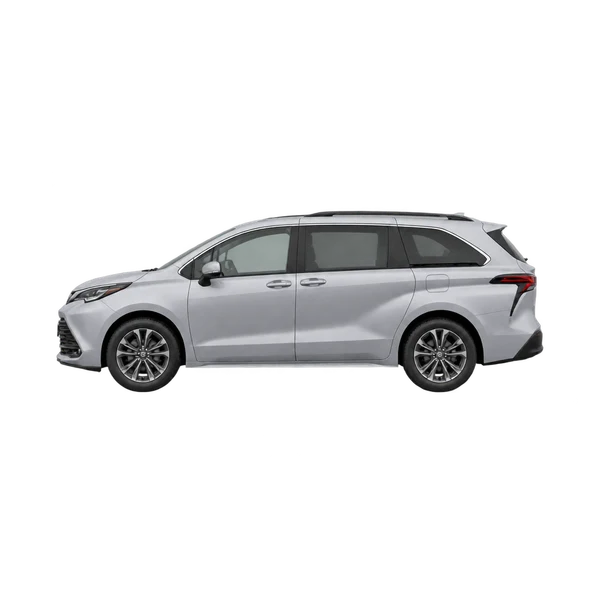 シルバーの2025 Toyota Previa（側面（左向き）ビュー）