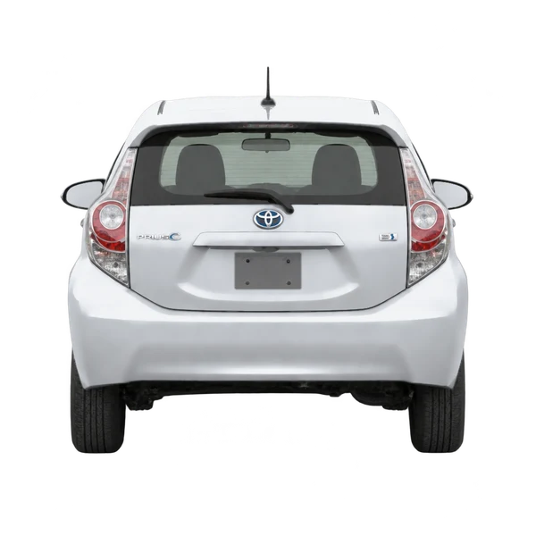 2016 Toyota Prius C in Silber, Ansicht: Heck