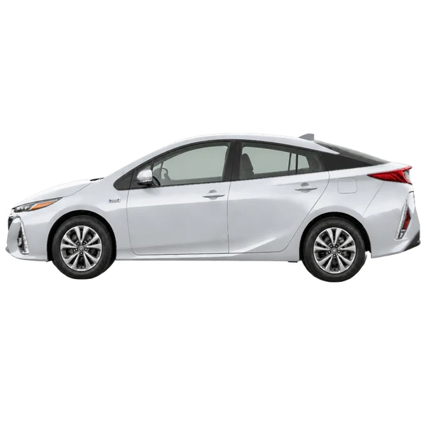 2017 Toyota Prius Prime (PHEV) in Silber, Ansicht: Seite (nach links gerichtet)