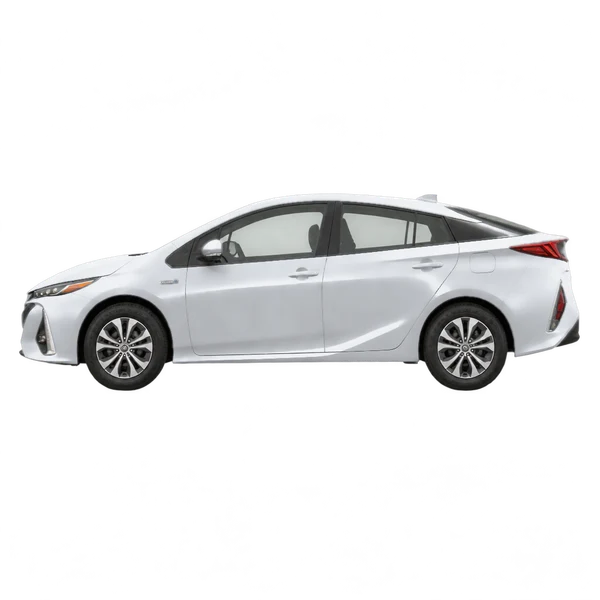 2022 Toyota Prius Prime in Silber, Ansicht: Seite (nach links gerichtet)