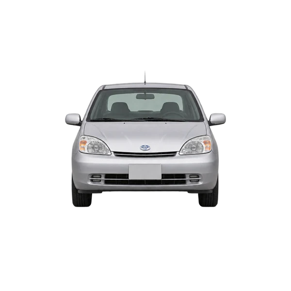 Toyota Prius 2000 en plateado, vista frontal