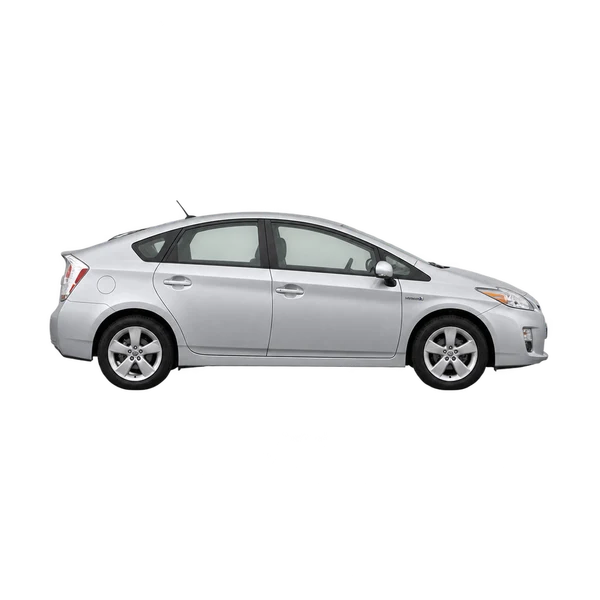 2015 Toyota Prius in Silber, Ansicht: Seite (nach rechts gewandt)