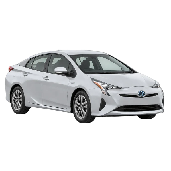 2017 Toyota Prius in Silber, Ansicht: Dreiviertelansicht vorne (nach rechts)