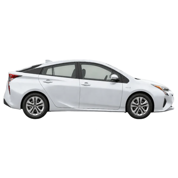 2017 Toyota Prius in Silber, Ansicht: Seite (nach rechts gewandt)
