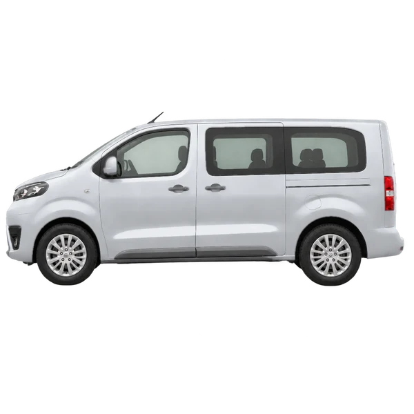 Toyota Proace Dubbele Cabine 2016 argent, vue côté (vers la gauche)