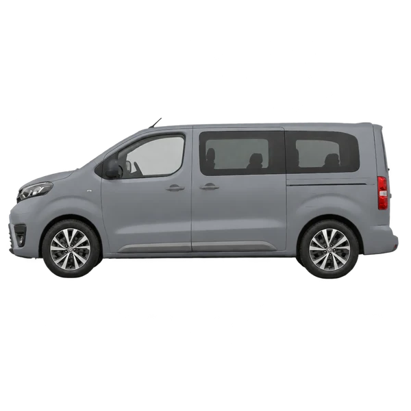 2024 Toyota Proace Verso in grau, Ansicht: Seite (nach links gerichtet)