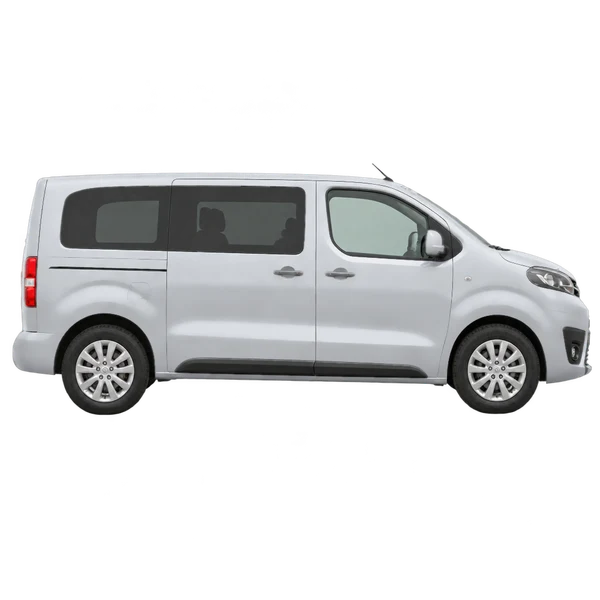 Toyota Proace 2017 argent, vue profil (tourné vers la droite)