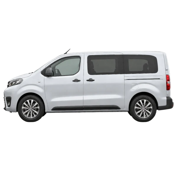 シルバーの2024 Toyota Proace（側面（左向き）ビュー）