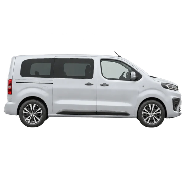 2026 Toyota Proace in Silber, Ansicht: Seite (nach rechts gewandt)