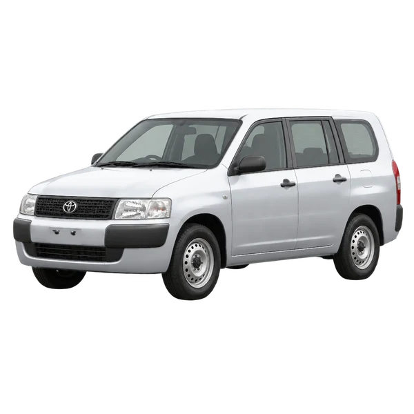 2006 Toyota Probox in Silber, Ansicht: Dreiviertelansicht vorne (nach links gerichtet)