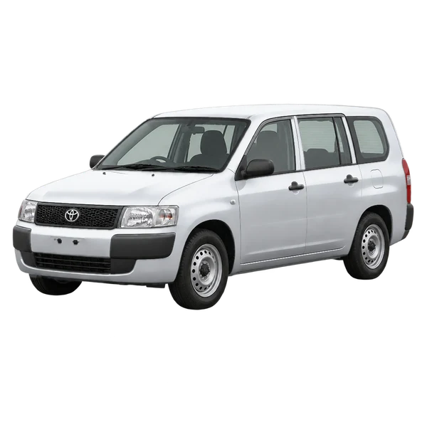 Toyota Probox 2007 argent, vue trois-quarts avant (orienté vers la gauche)