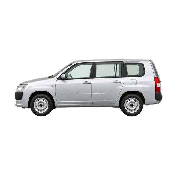 2015 Toyota Probox in Silber, Ansicht: Seite (nach links gerichtet)