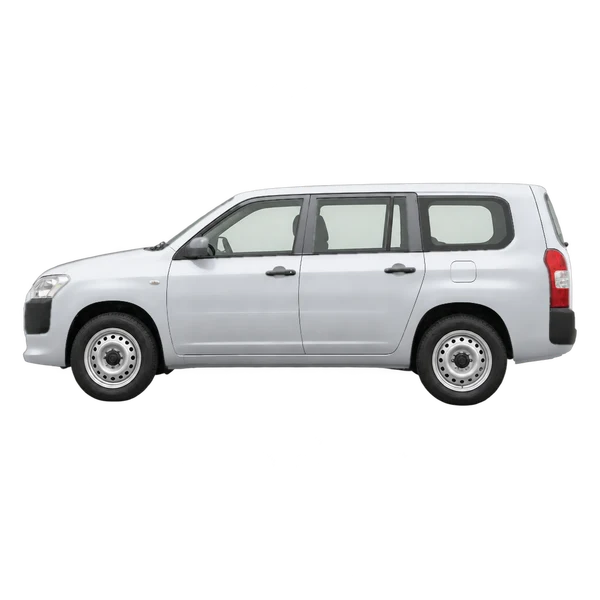 2016 Toyota Probox in Silber, Ansicht: Seite (nach links gerichtet)
