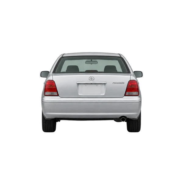 Toyota Progres 2000 prata, vista traseira