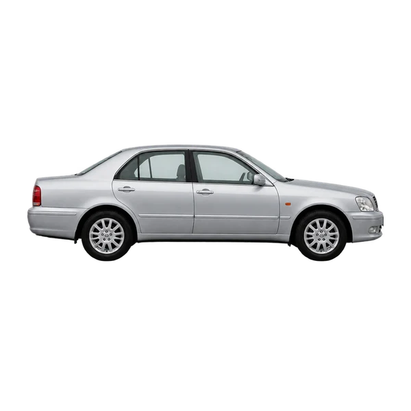 Toyota Progres 2000 prata, vista lateral (voltada para a direita)