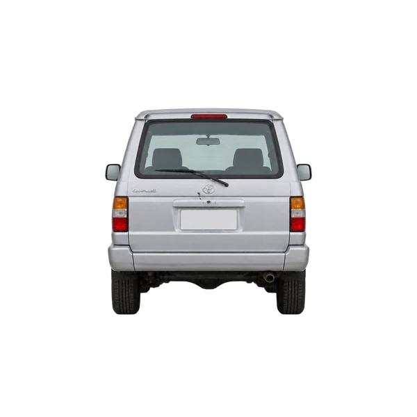 Toyota Qualis 2000 باللون فضي، منظر من الخلف