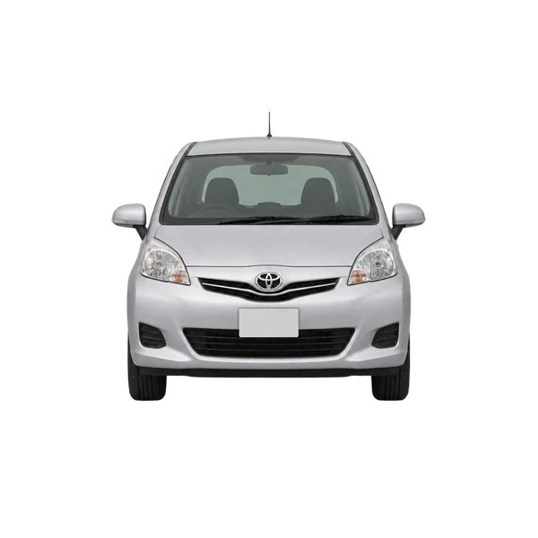 Toyota Ractis 2010 en plateado, vista frontal