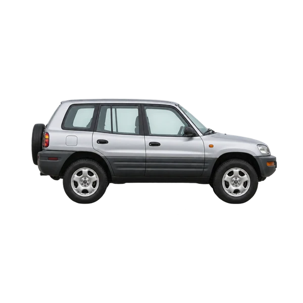 silver 1995 Toyota RAV4 side (facing right) view
