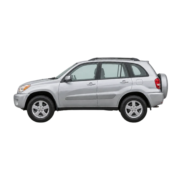 2003 Toyota RAV4 in Silber, Ansicht: Seite (nach links gerichtet)