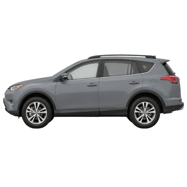 グレーの2017 Toyota RAV4(側面(左向き)ビュー)