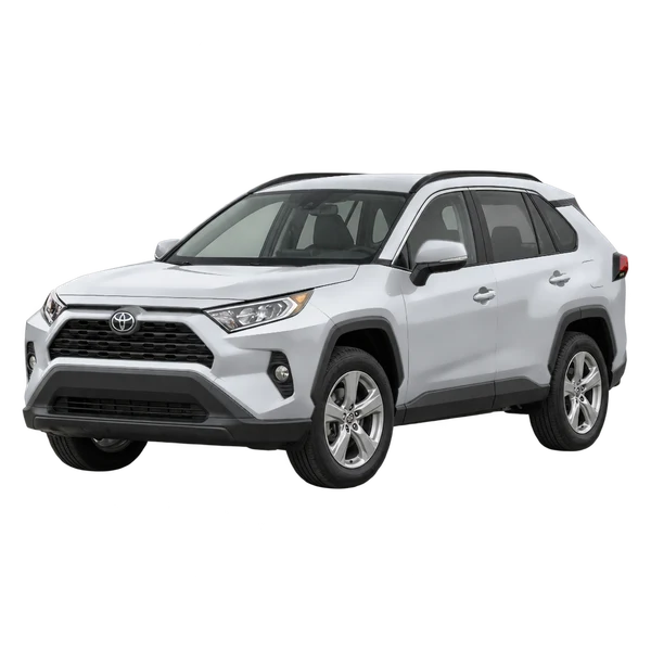 シルバーの2025 Toyota RAV4(フロントスリークォーター(左向き)ビュー)