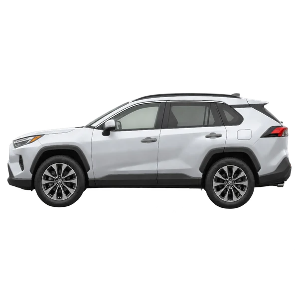 silver 2026 Toyota RAV4 side (facing left) view