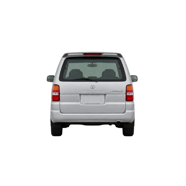 Toyota Regius 2000 باللون فضي، منظر من الخلف