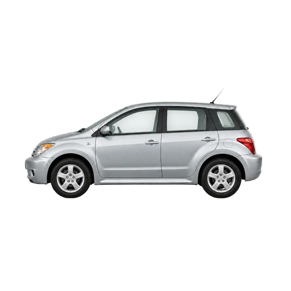 2005 Toyota Scion xA in Silber, Ansicht: Seite (nach links gerichtet)
