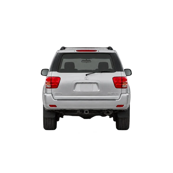 Toyota Sequoia 2000 en plateado, vista trasera