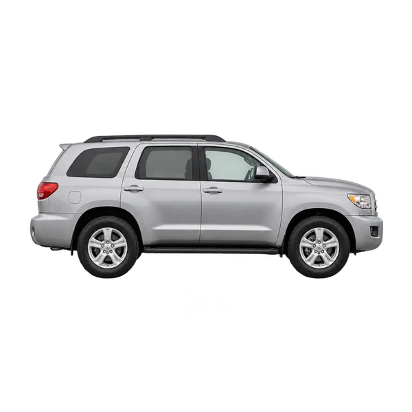 2017 Toyota Sequoia in Silber, Ansicht: Seite (nach rechts gewandt)