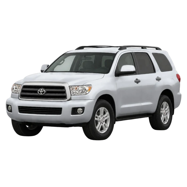 Toyota Sequoia 2018 argent, vue trois-quarts avant (orienté vers la gauche)