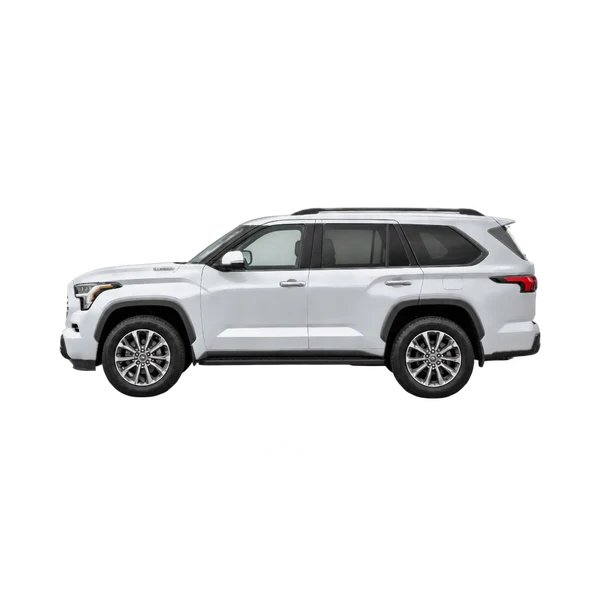 2025 Toyota Sequoia in Silber, Ansicht: Seite (nach links gerichtet)