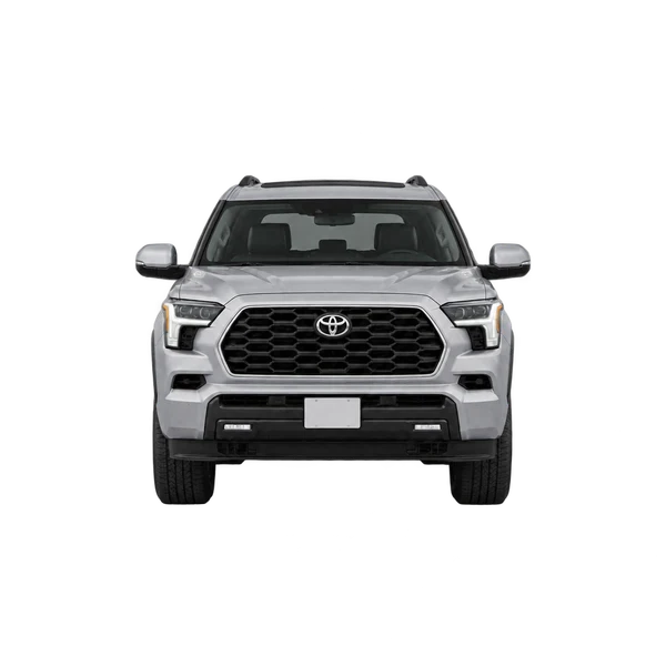 シルバーの2026 Toyota Sequoia(正面ビュー)