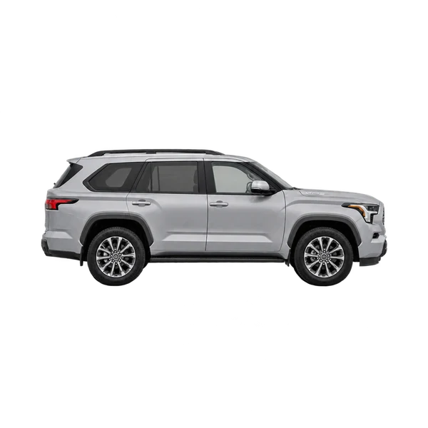シルバーの2026 Toyota Sequoia(側面(右向き)ビュー)