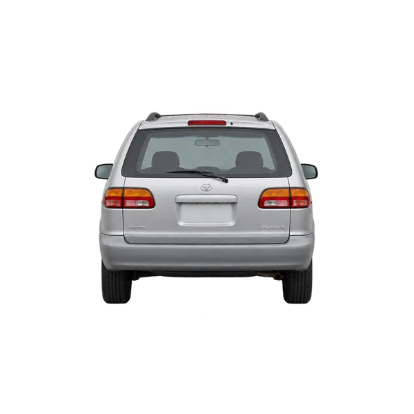 シルバーの2000 Toyota Sienna(リアビュー)